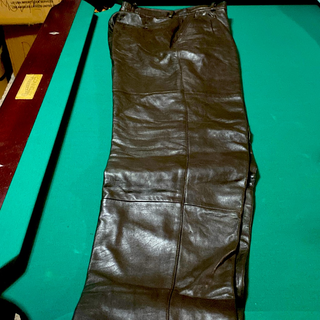 Pelle Cuir Men’s Leather Pants. Size 32 Long. Dark Brown! X-Condition !